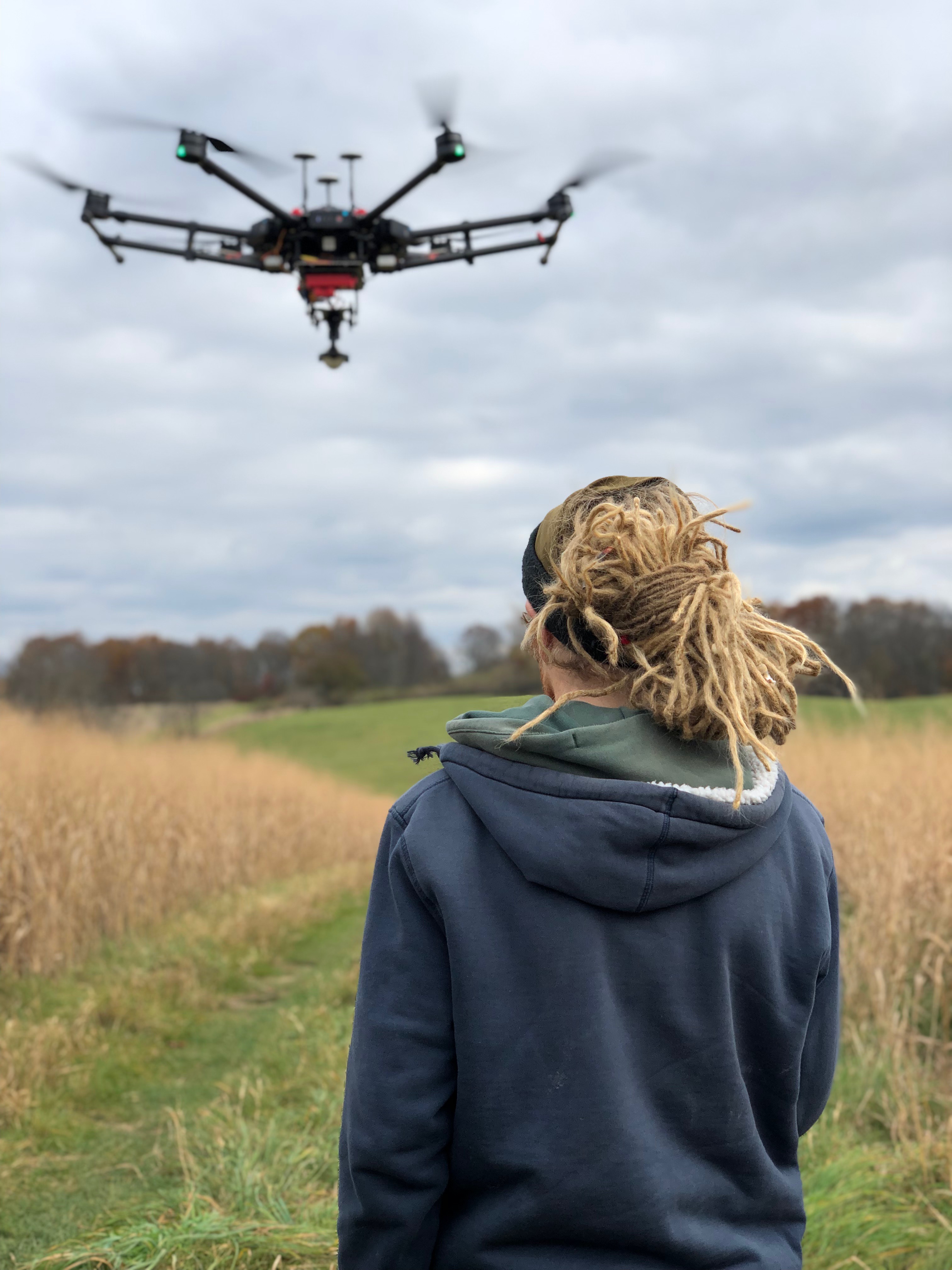 Ruben flying the DJI M600