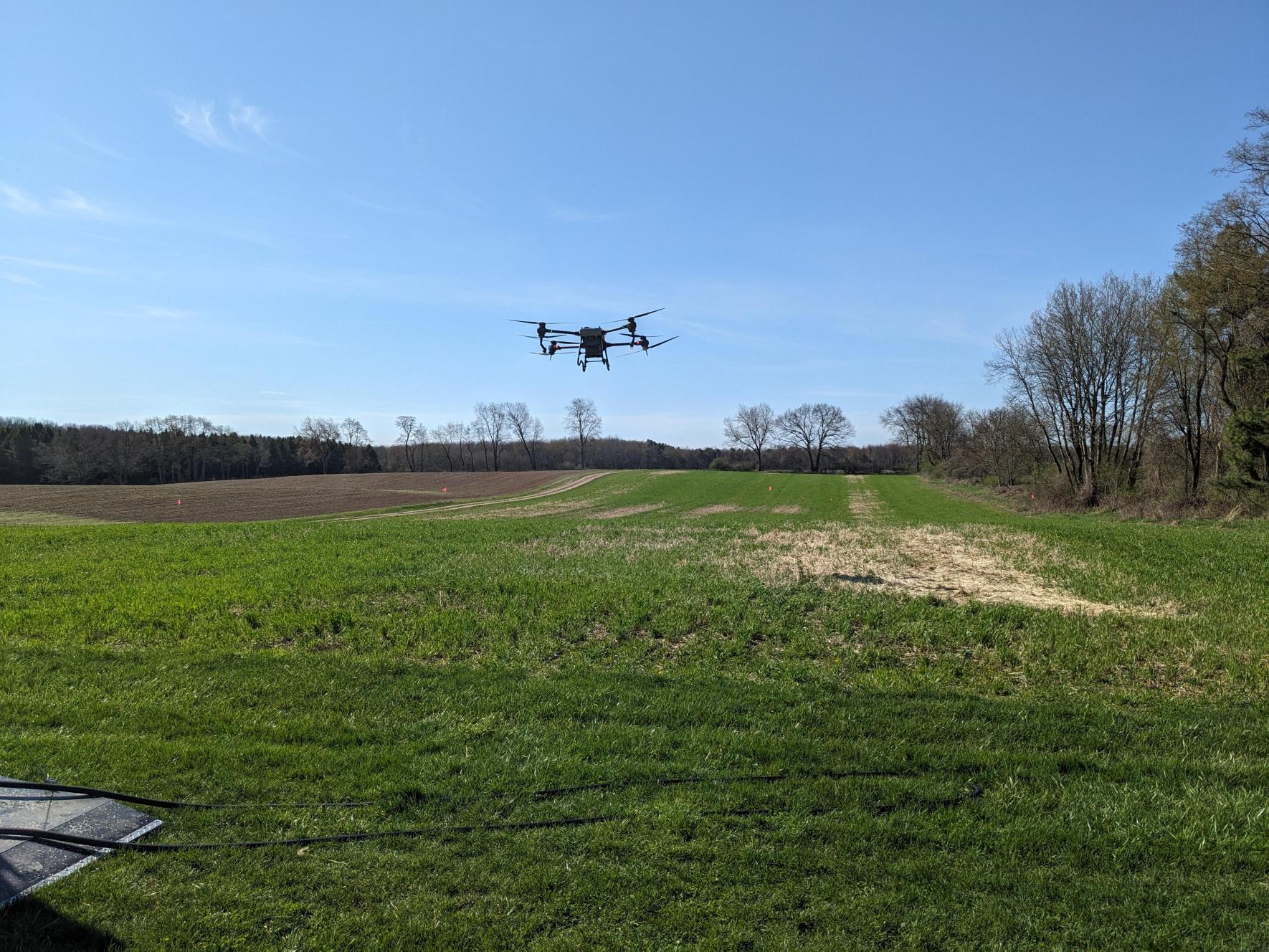 Ruben flying the DJI M600
